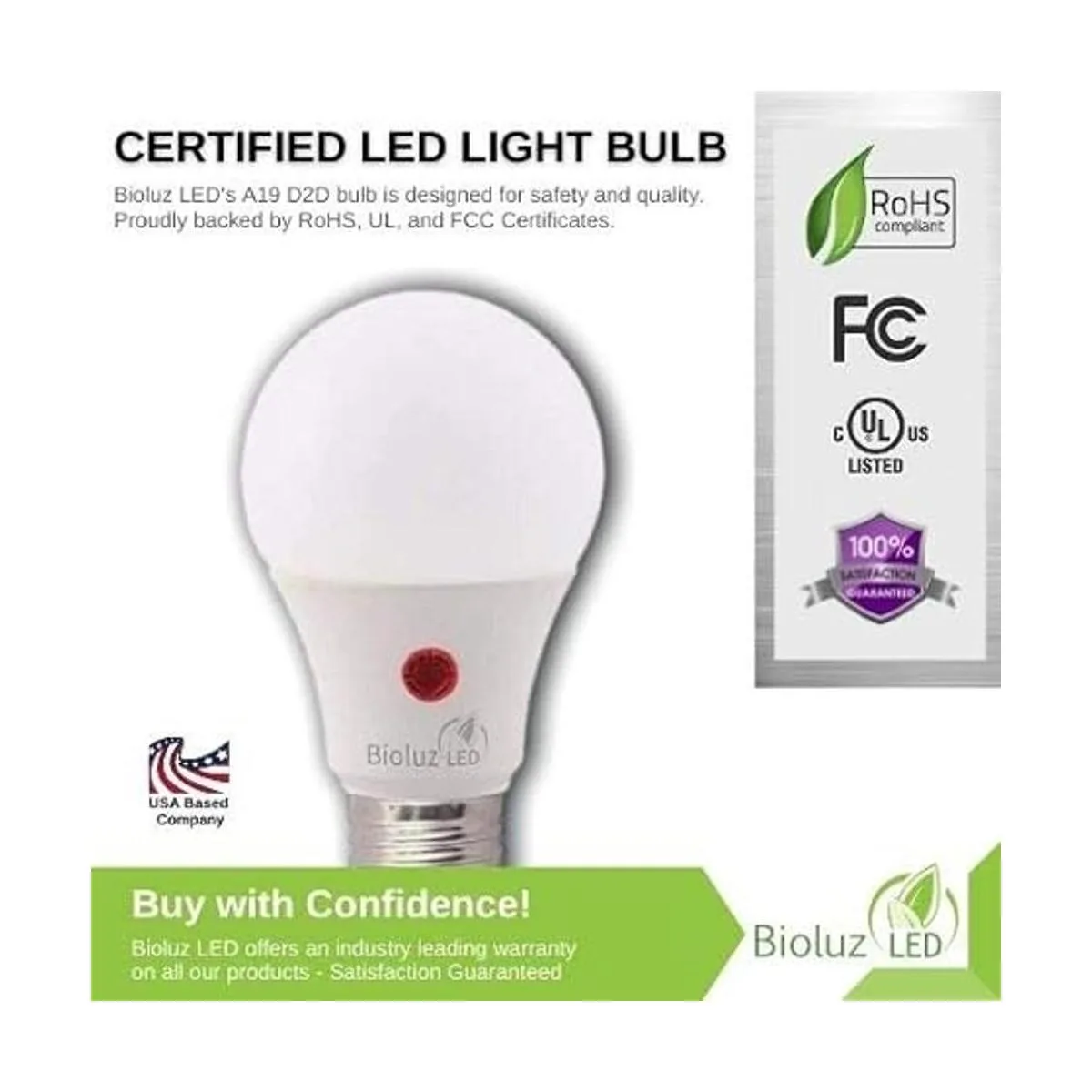 Bioluz Paquete de 6 bombillas LED A19 del atardecer al_3