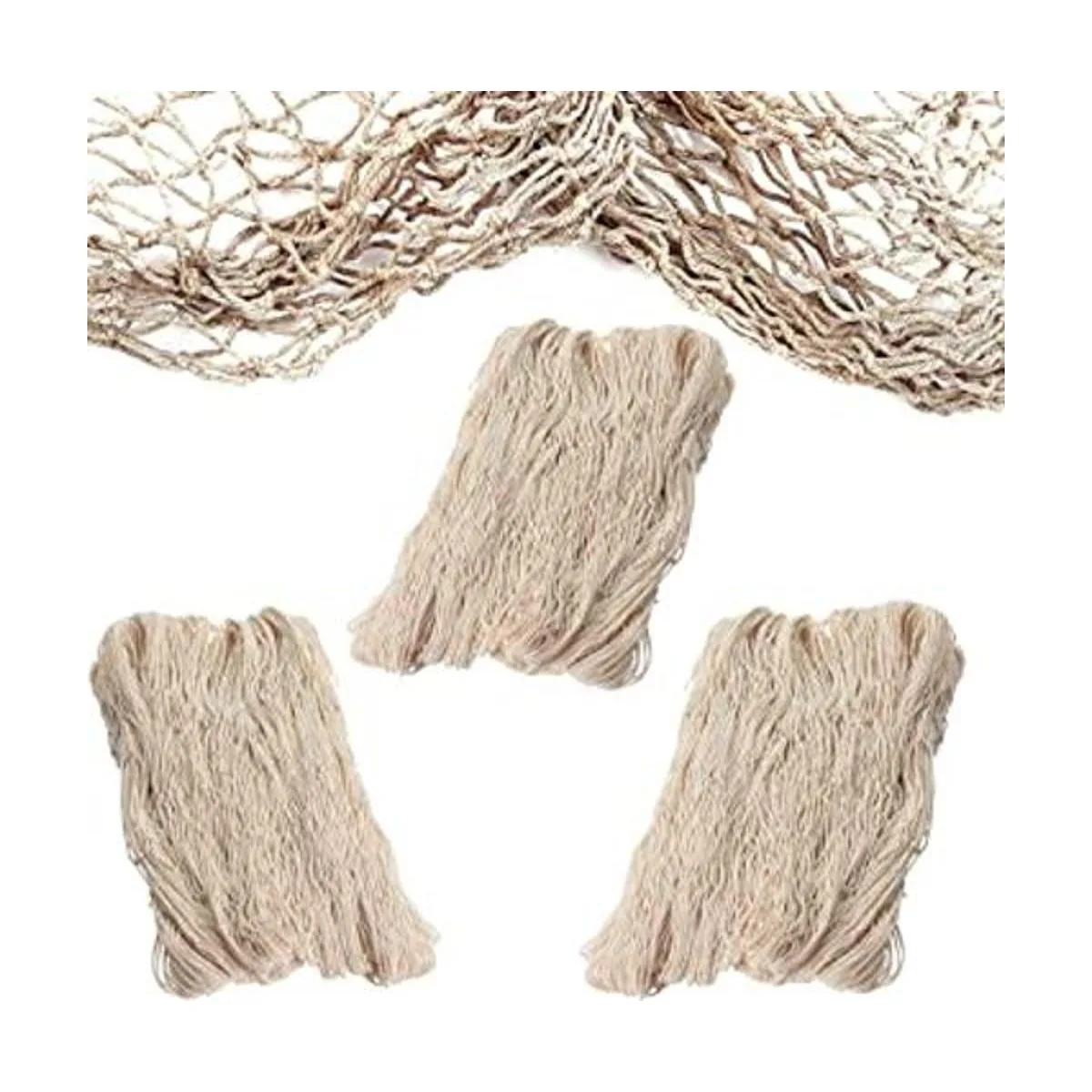 4Es Novelty Red de peces decorativa paquete de 3_1