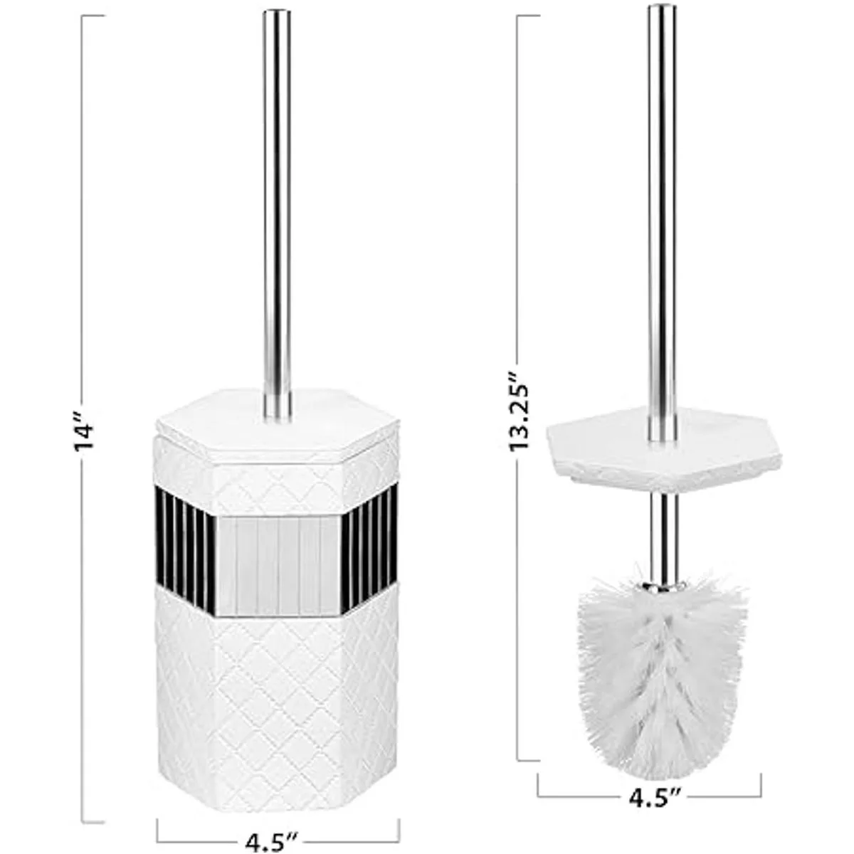Creative Scents Juego de cepillos para inodoro de baño_3