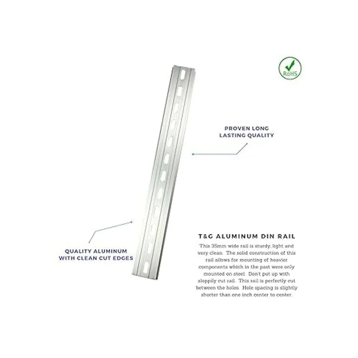 ICI TG 2 piezas de aluminio ranurado con riel DIN RoHS_2