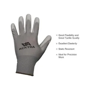 ACKTRA Guantes protectores de nailon recubiertos de_3