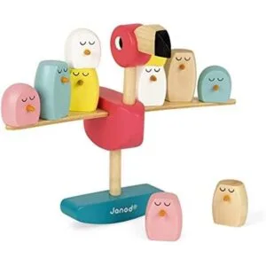 Janod Juego de equilibrio de madera Zigolos Flamenco A_1