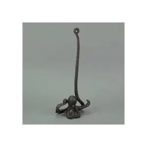 Soporte de toalla de papel de pulpo de natación de hierro_4