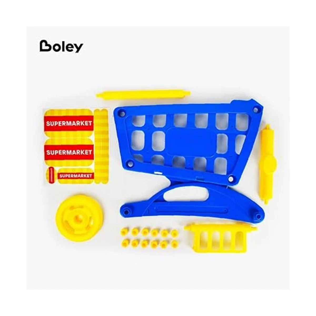 Boley Carrito de compras de juguetes educativos juego de_2