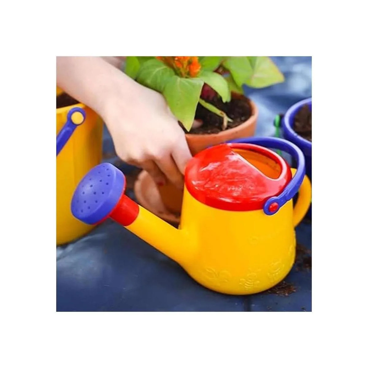 Spielstabil Regadera clásica amarilla con 2 asas para_5