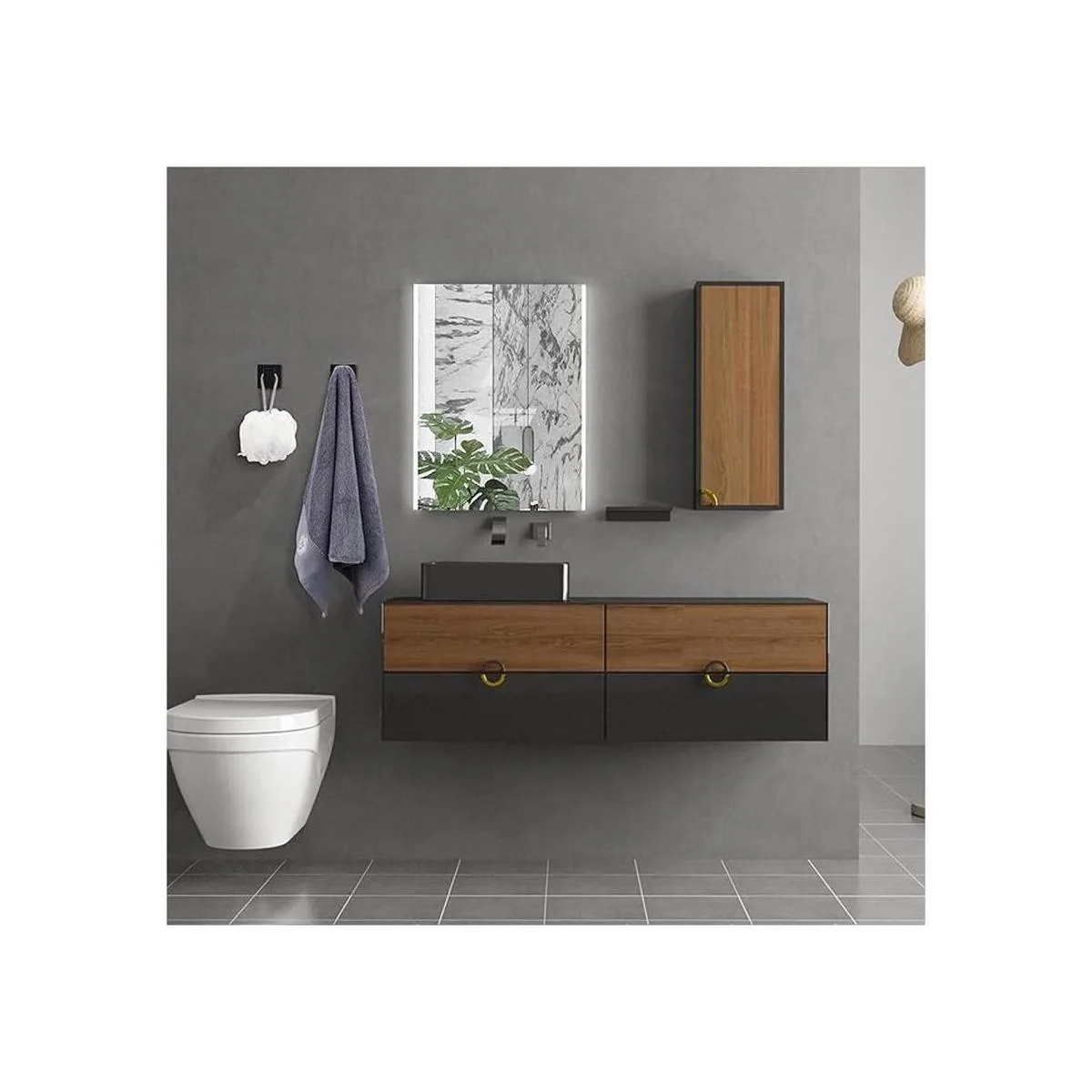 Nolimas Paquete de 2 ganchos de toalla de acero inoxidable_3