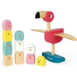 Janod Juego de equilibrio de madera Zigolos Flamenco A_4