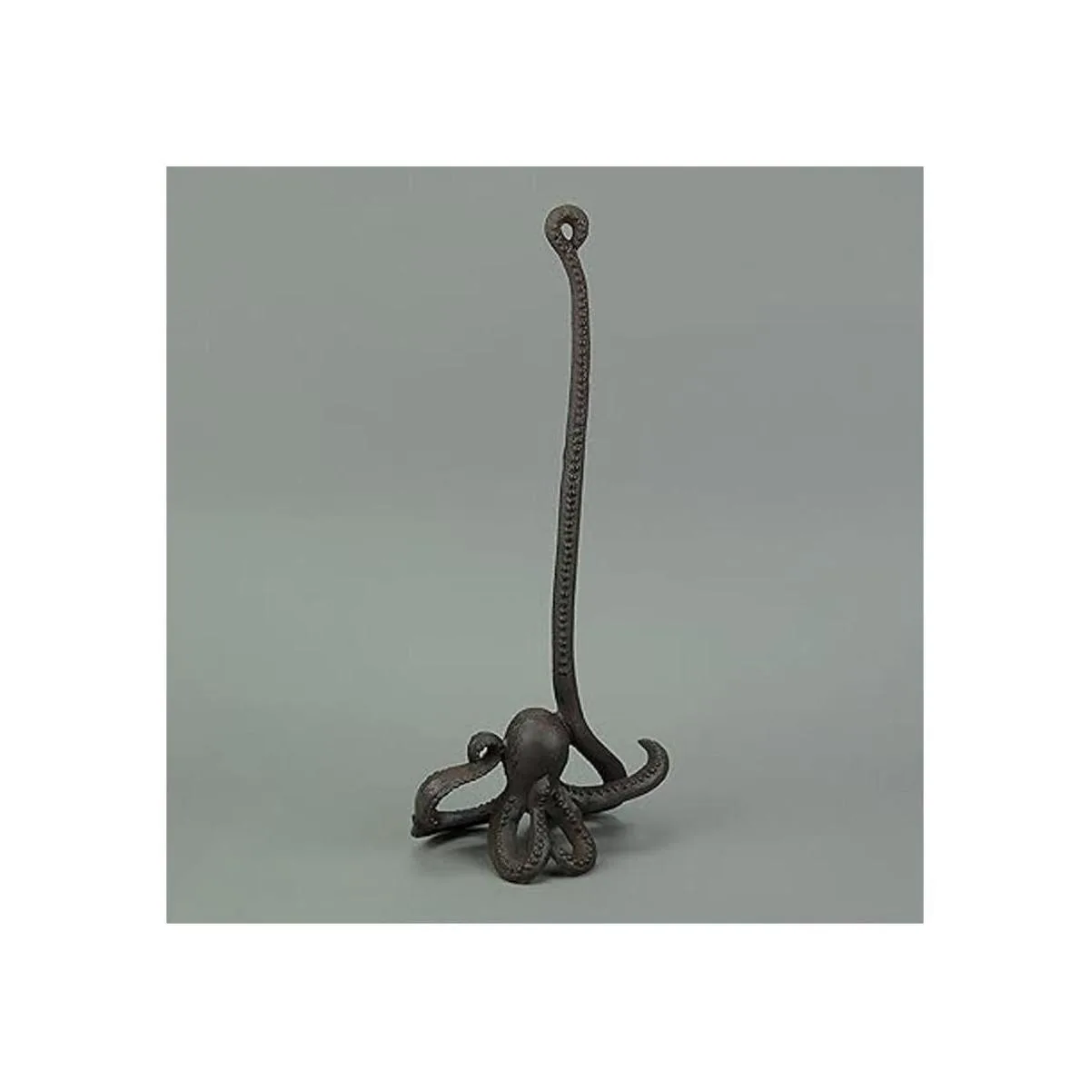 Soporte de toalla de papel de pulpo de natación de hierro_3