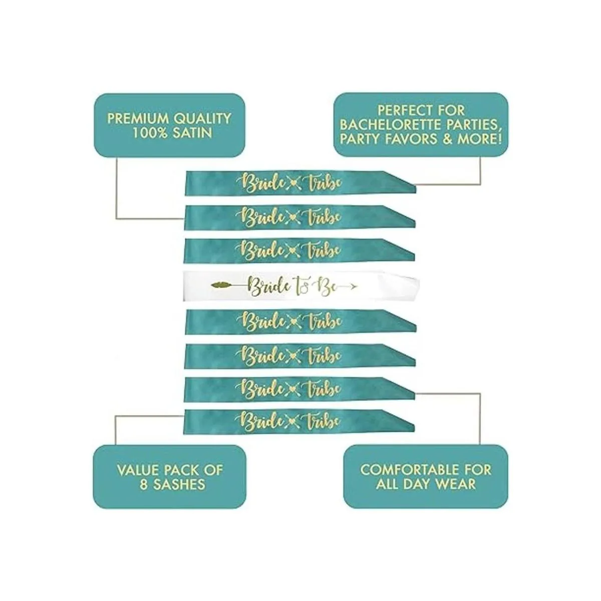 Bachelorettesy Fajas de damas de honor de la tribu de_3