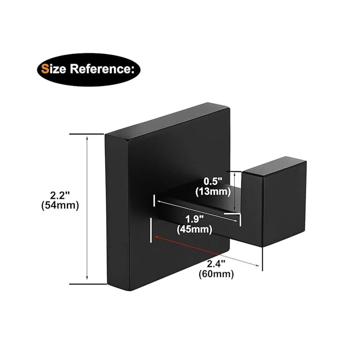 Nolimas Paquete de 2 ganchos de toalla de acero inoxidable_7