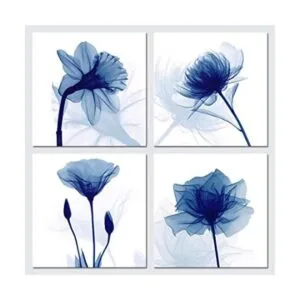 Pyradecor Cuadros abstractos modernos de flores_1