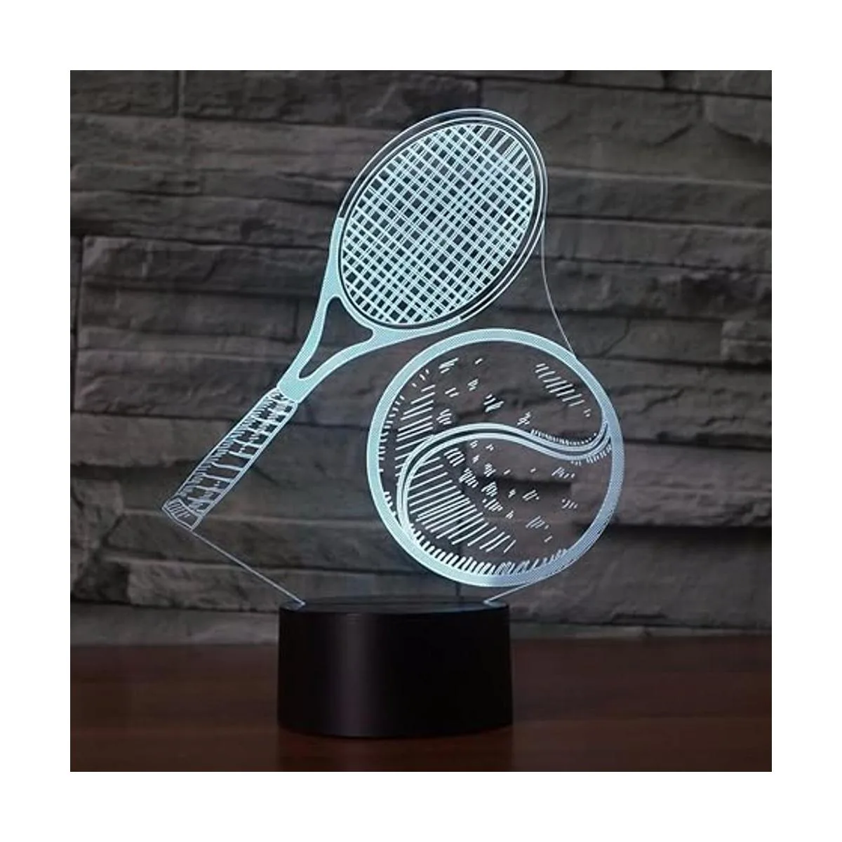Luz nocturna de tenis 3D control remoto mesa táctil_5