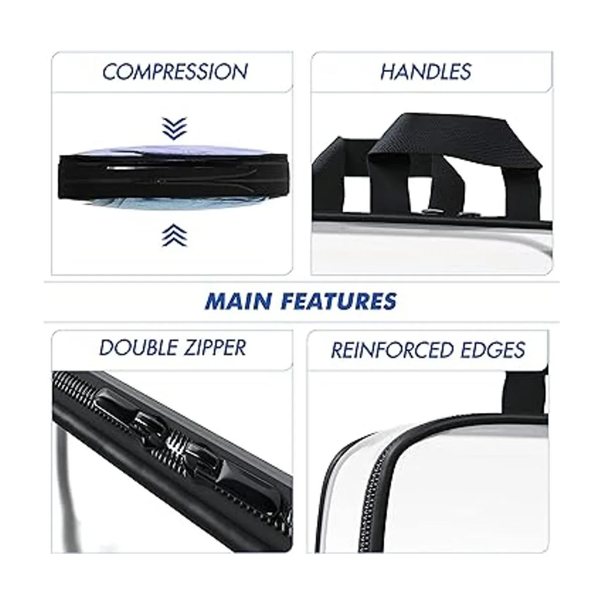 Juego de 3 cubos de embalaje de compresión transparentes_2
