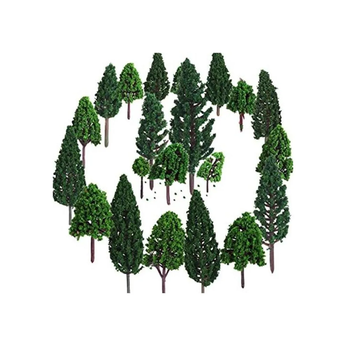 Bememo 22 piezas de árboles modelo de 1.18 a 6.29_1