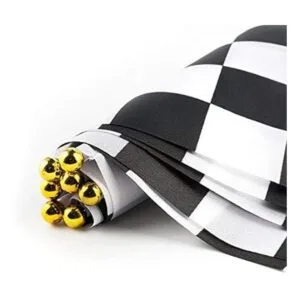 30 banderas a cuadros de 8 x 5.5 pulgadas banderas de_3