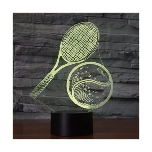 Luz nocturna de tenis 3D control remoto mesa táctil_2