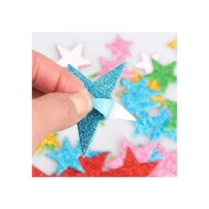 210 pegatinas de espuma con purpurina de colores_4