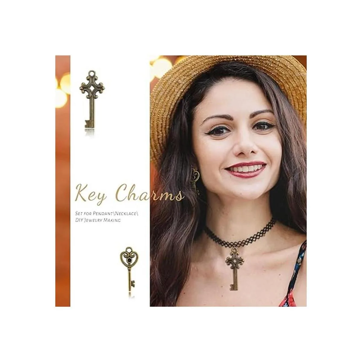 Jialeey Juego de llaves de esqueleto vintage 70 unidades_4