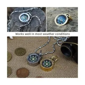 MecArmy CMP Brújula de titanio y latón brújula de_6