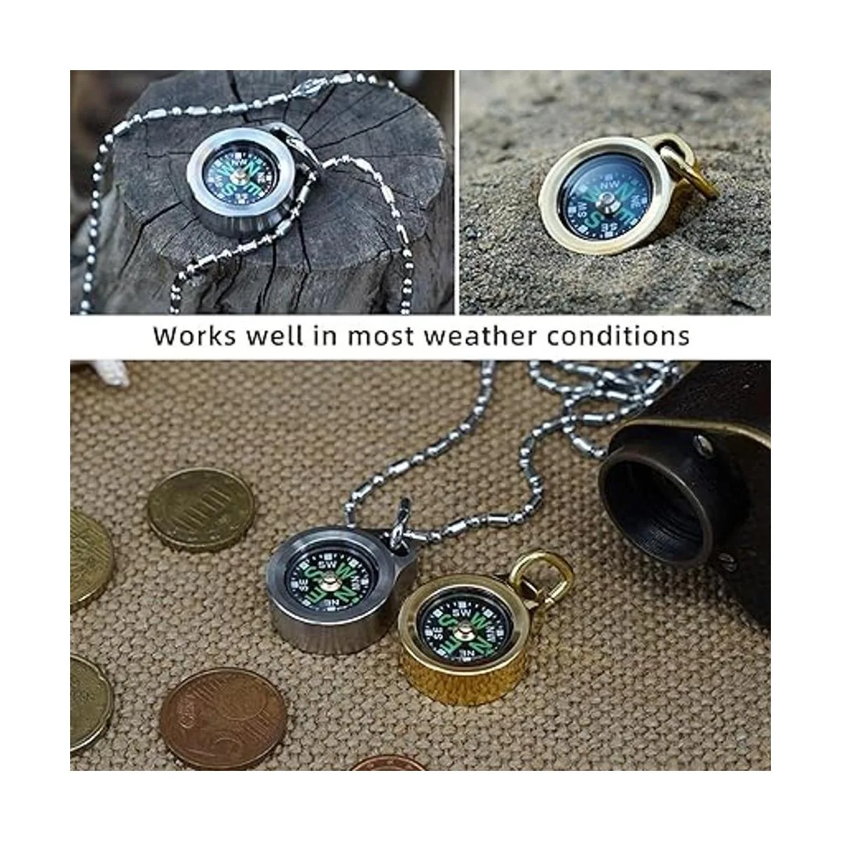 MecArmy CMP Brújula de titanio y latón brújula de_6