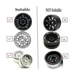 RCLions 4 piezas de latón RC rueda peso bloque contrapeso_2