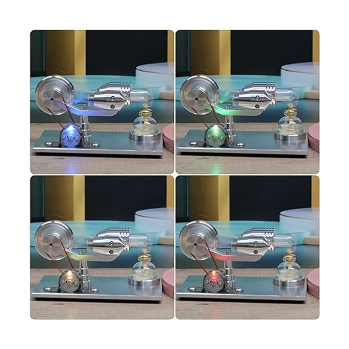 Sunnytech Motor de aire caliente Stirling modelo de motor_6