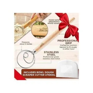 Batidor de masa danesa Mezclador de pan con gancho para_2