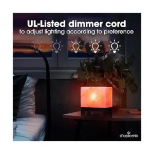 Lámpara de sal natural 100 auténtica del Himalaya;_4