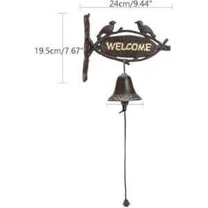 Sungmor Cartel de bienvenida para colgar en hierro_6