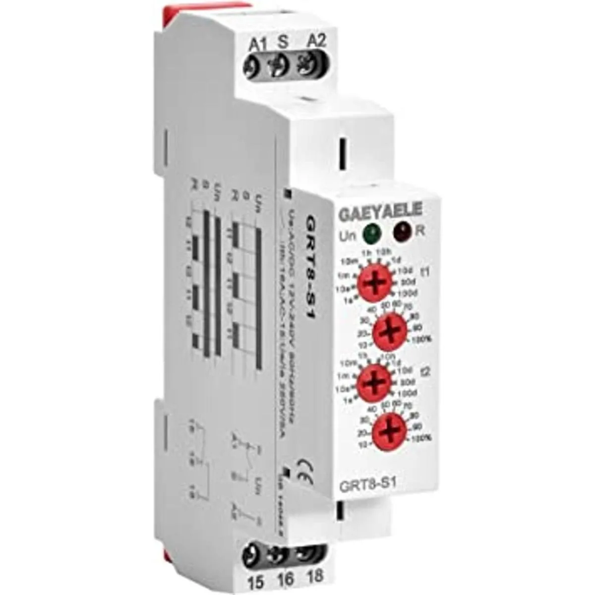 GAEYAELE GRT8S Temporizador de ciclo asimétrico SPDT Relé_1