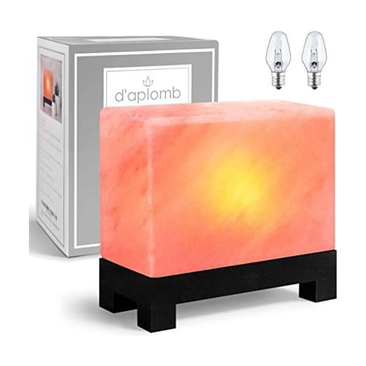 Lámpara de sal natural 100 auténtica del Himalaya;_1