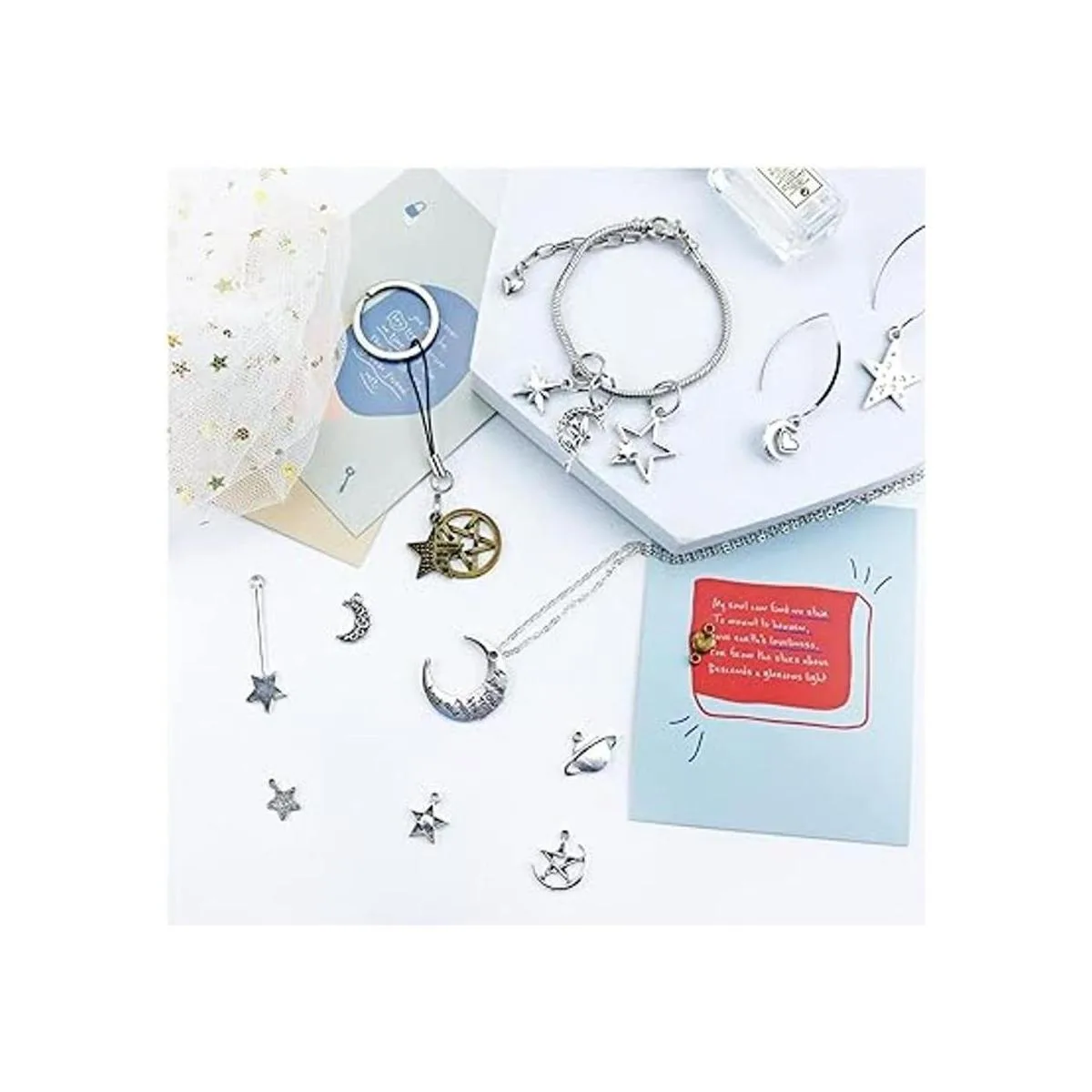 JIALEEY Dijes celestiales mixtos de sol luna estrella_5