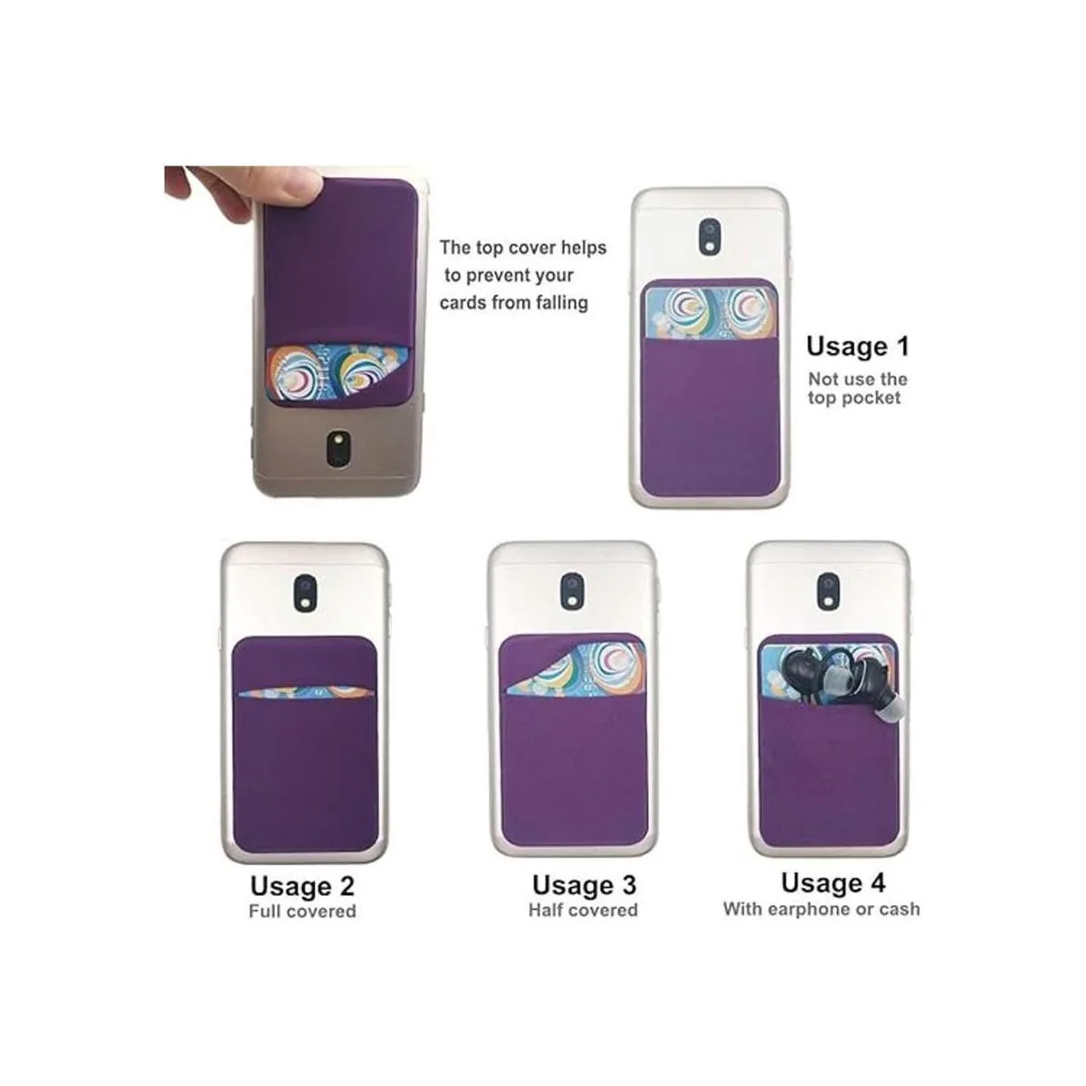 Paquete de 3 soportes para tarjetas de teléfono celular_4