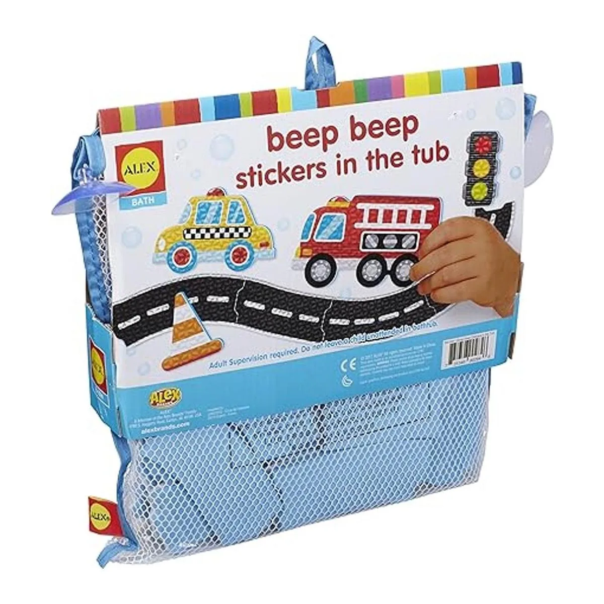 Alex Bath Beep Beep Stickers en la bañera juguete de baño_3