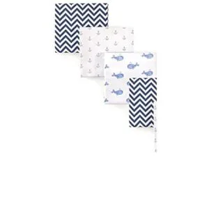Hudson Baby Cobijas de recibir de franela de algodón para_2