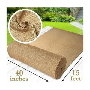 Burloptuous Rollo de arpillera de jardinería de 40 x 15_2