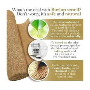 Burloptuous Rollo de arpillera de jardinería de 40 x 15_6