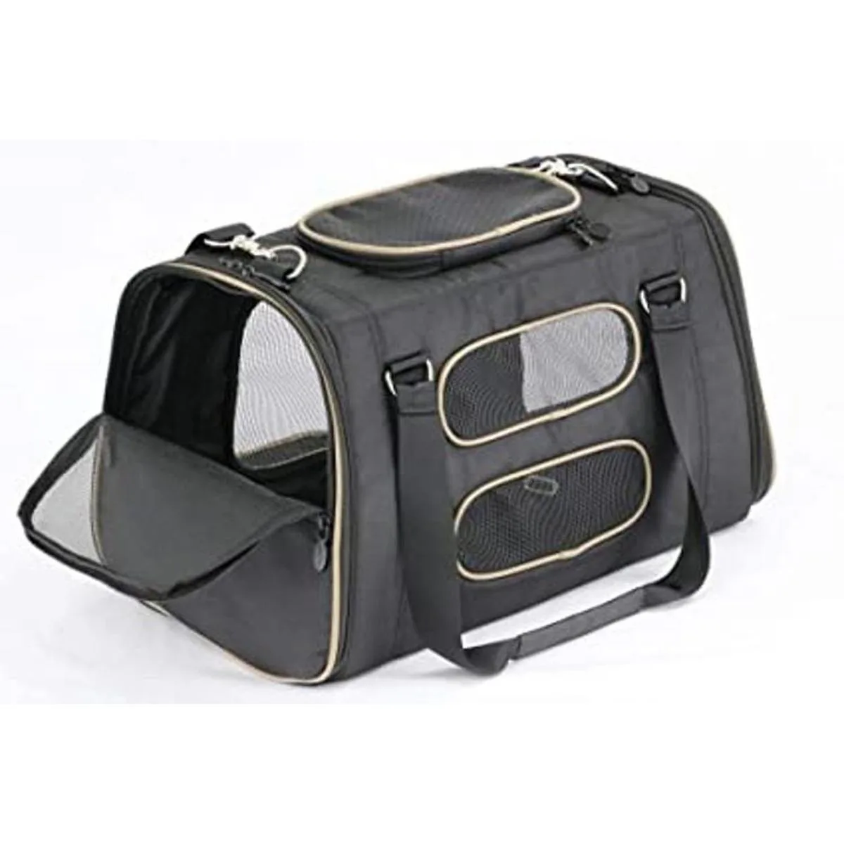 Gen7Pets Transportador de mascotas y asiento de coche negro_1