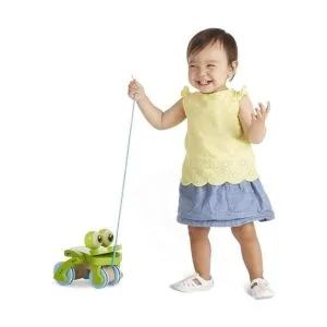 Melissa Doug Juguete de madera para tirar de la rana de_2