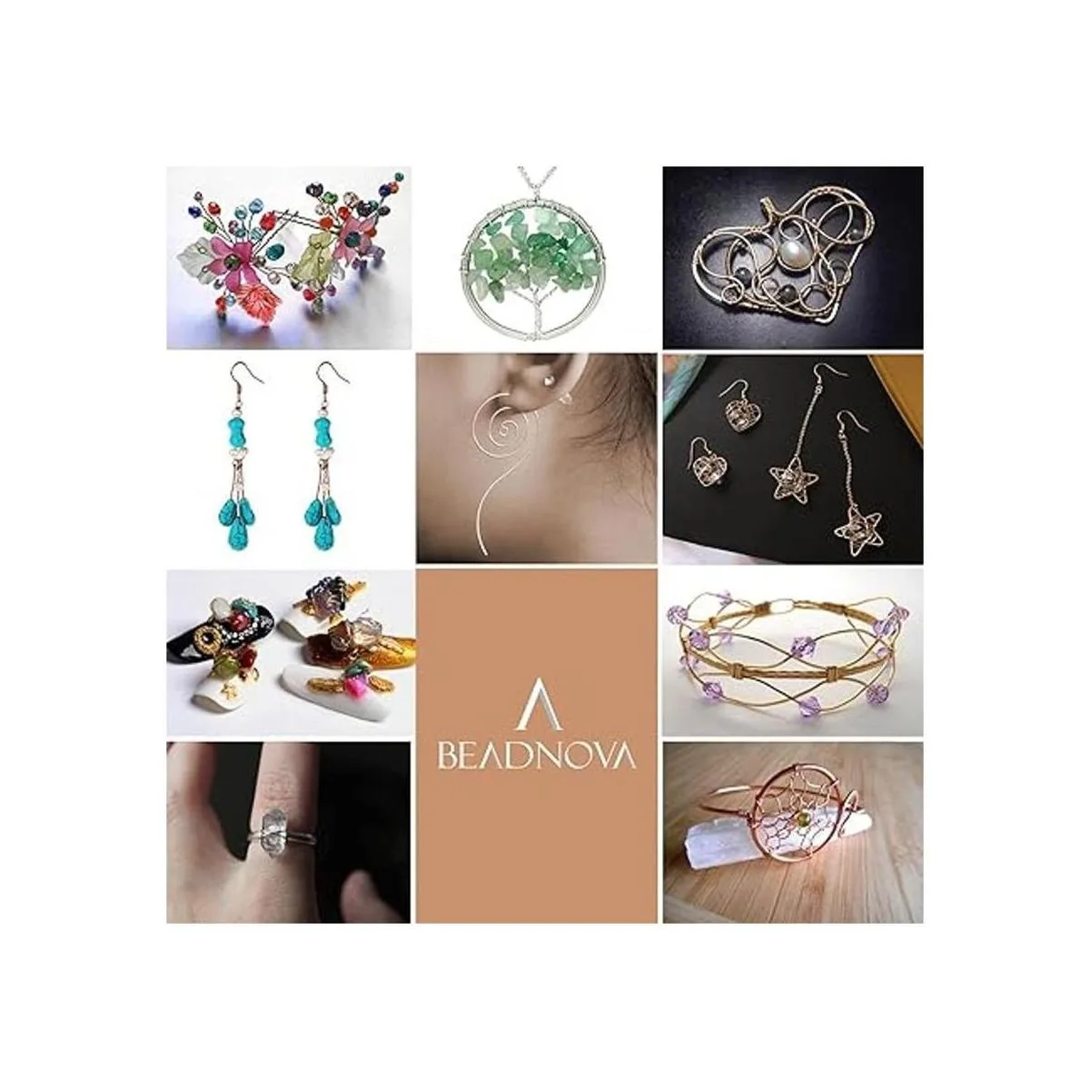 BEADNOVA Alambre de alambre para manualidades alambre de_5