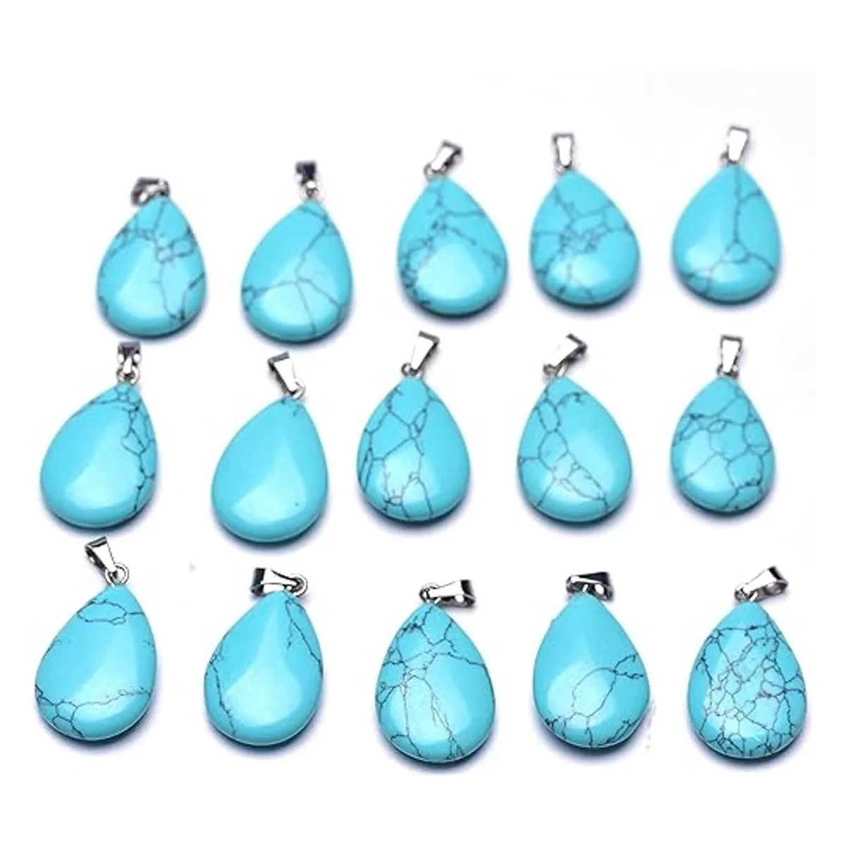 Colgante de cristal de chakra curativo de piedra de cuarzo_1