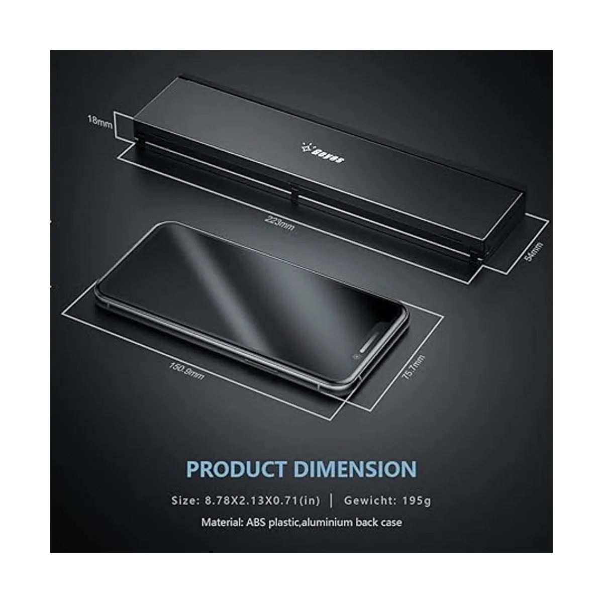 Geyes Teclado Bluetooth plegable teclado inalámbrico_4