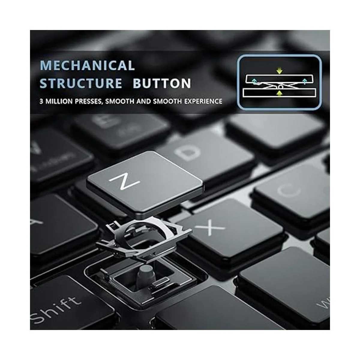 Geyes Teclado Bluetooth plegable teclado inalámbrico_6