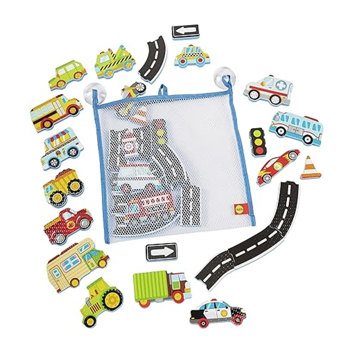 Alex Bath Beep Beep Stickers en la bañera juguete de baño_4