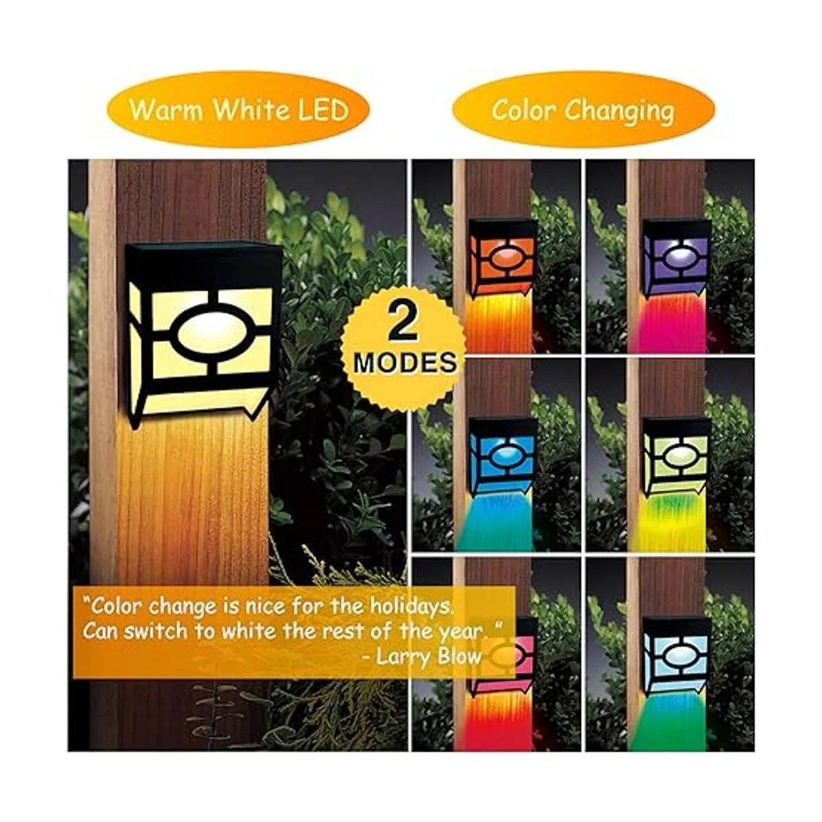 Luces de valla solares Antiguo paquete de 8_2