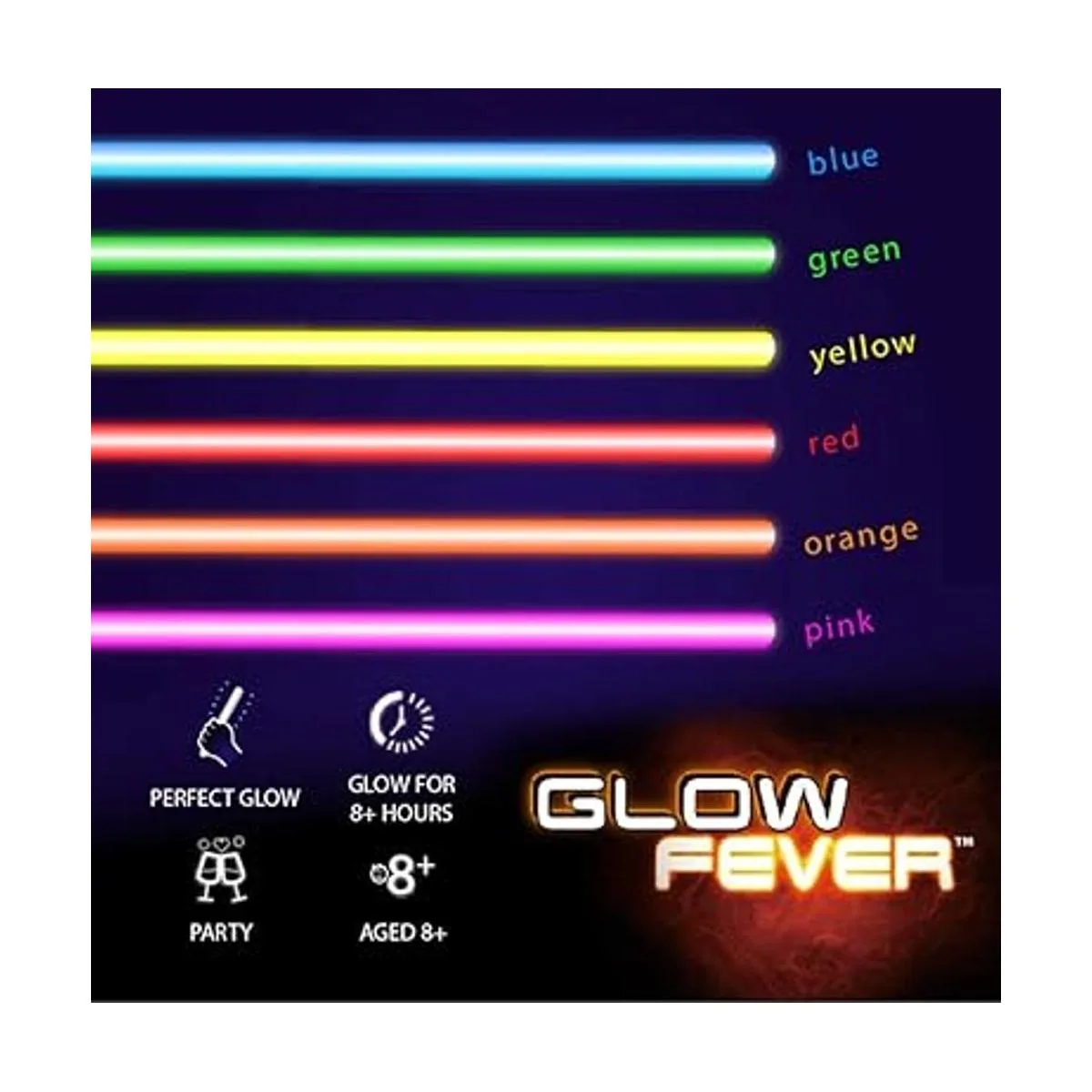 Glow Sticks Bulk 100ct 22.0 in Collares brillantes con_2