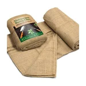 Burloptuous Rollo de arpillera de jardinería de 40 x 15_1