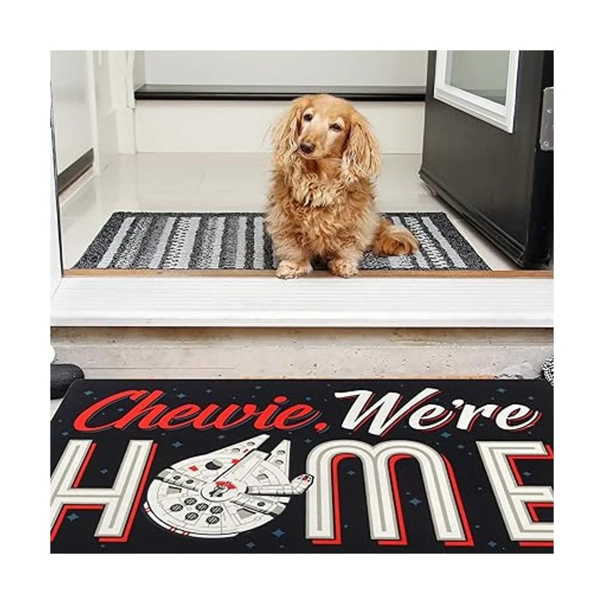 Open Road Brands Felpudo de puerta de Disney Star Wars_5