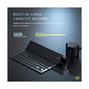 Geyes Teclado Bluetooth plegable teclado inalámbrico_5