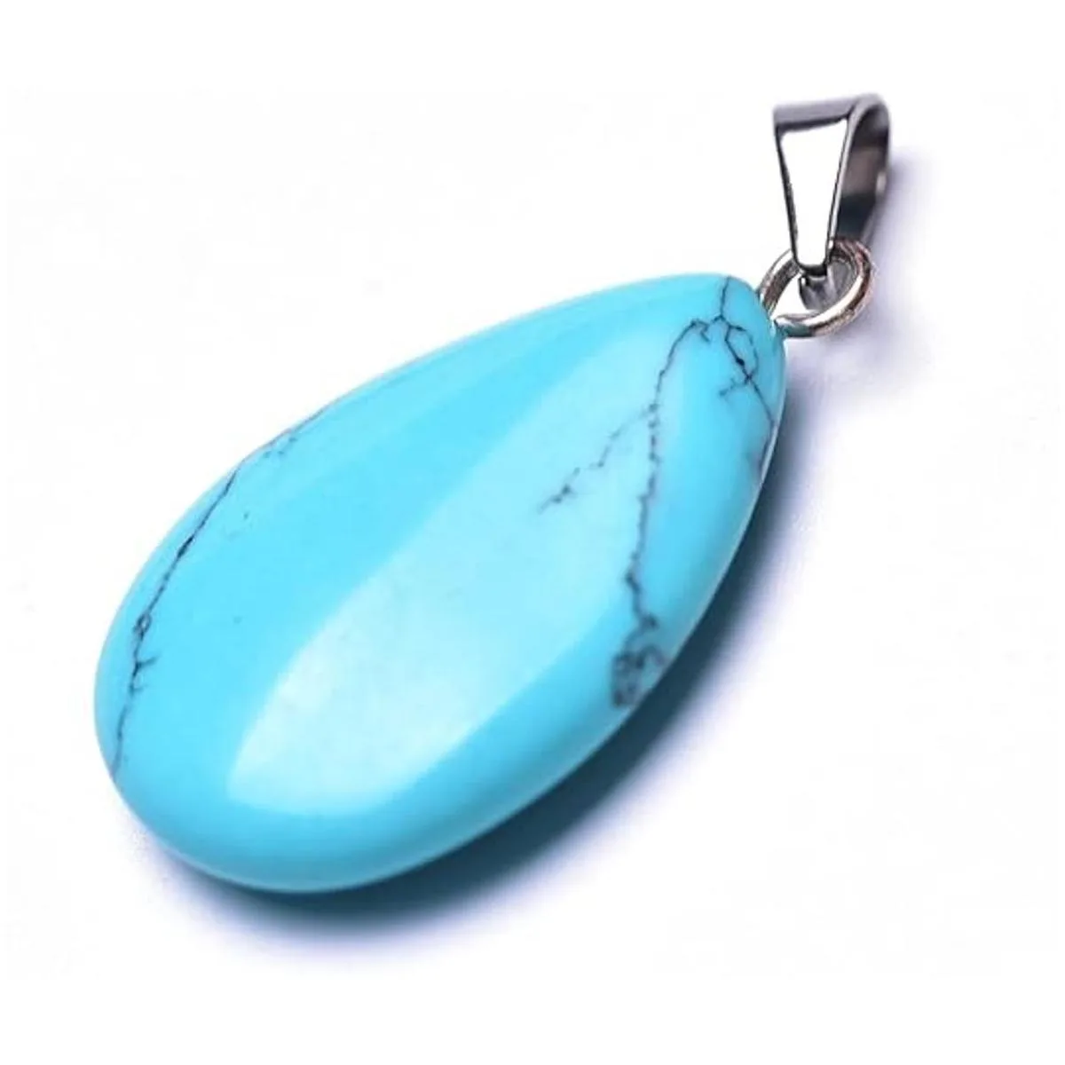 Colgante de cristal de chakra curativo de piedra de cuarzo_3